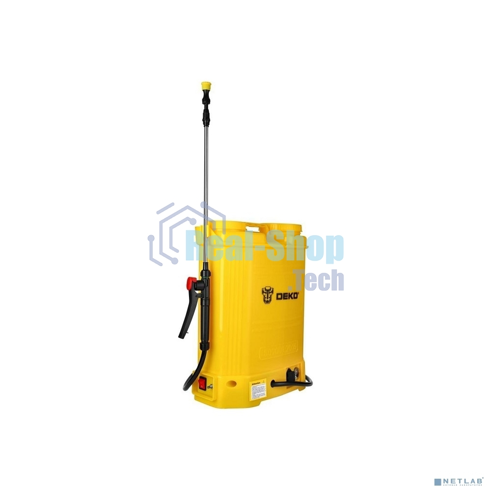 Опрыскиватель Deko DKSP10 16л желтый (065-0954)