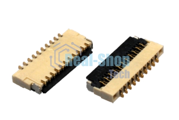 Разъем FPC Flip-Lock 0510-16RLGF 16 pin высота 1мм шаг 0,5мм