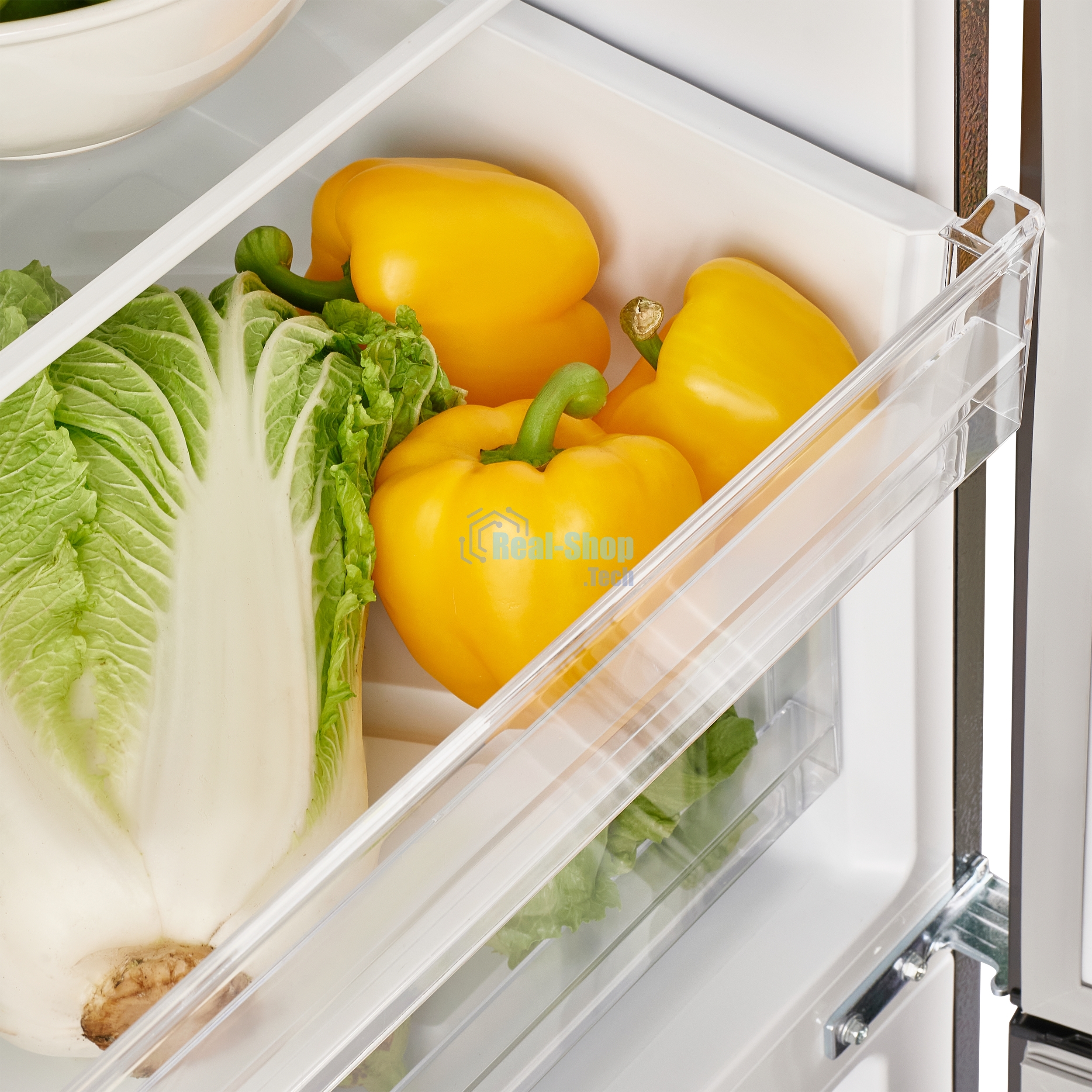 Холодильник Maunfeld MFF200NFSB10 Inverter черный двухкамерный 271/106 л морозилка снизу, NoFrost