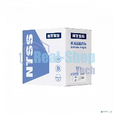 Кабель витая пара NTSS F/UTP 5e 4 пары одножильный 24AWG медь 305м внутренний нг(А)-HF (LSZH) серый NTSS-IN-FUTP4-5e-LSZH-GY
