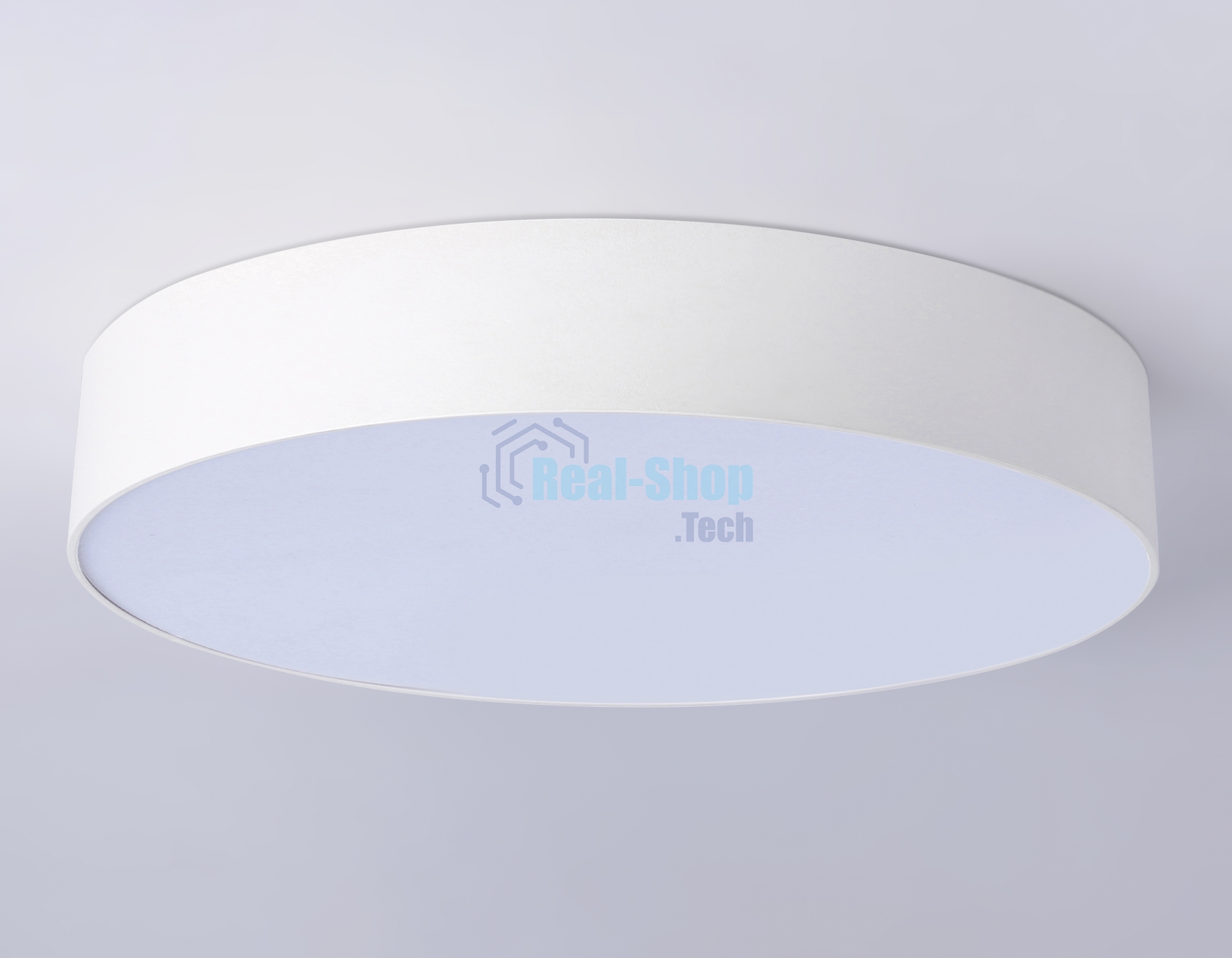 Потолочный светодиодный светильник Ambrella light FV5532 WH белый LED 60W 4200K D500*58 (Без ПДУ)
