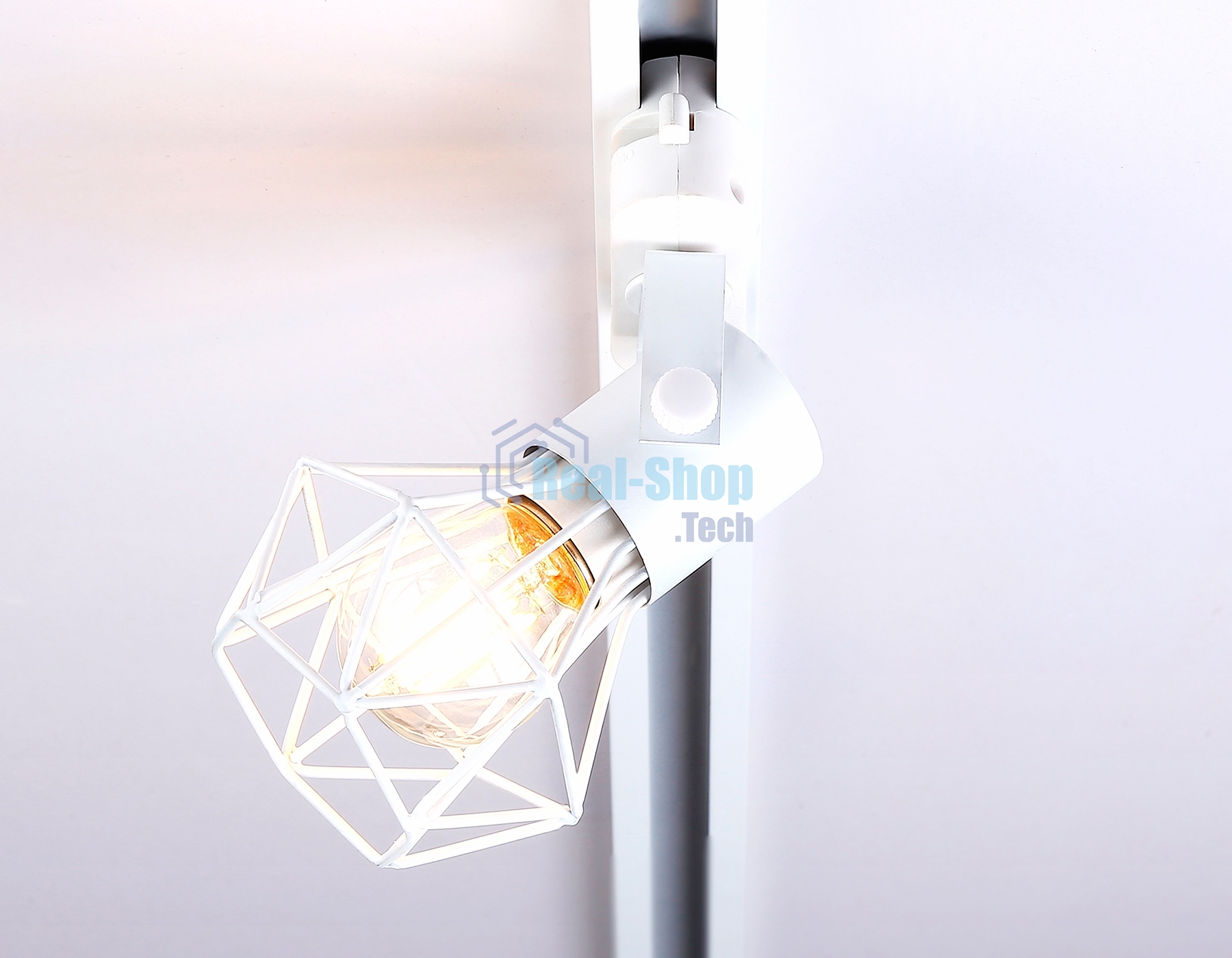 Трековый однофазный светильник Ambrella light GL5001 WH белый E27 max 40W D92*163