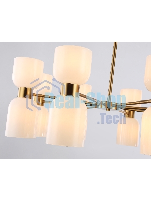 Люстра Ambrella light LH56095/16 BS/FR латунь/белый матовый E14*16 max 40W D860*510
