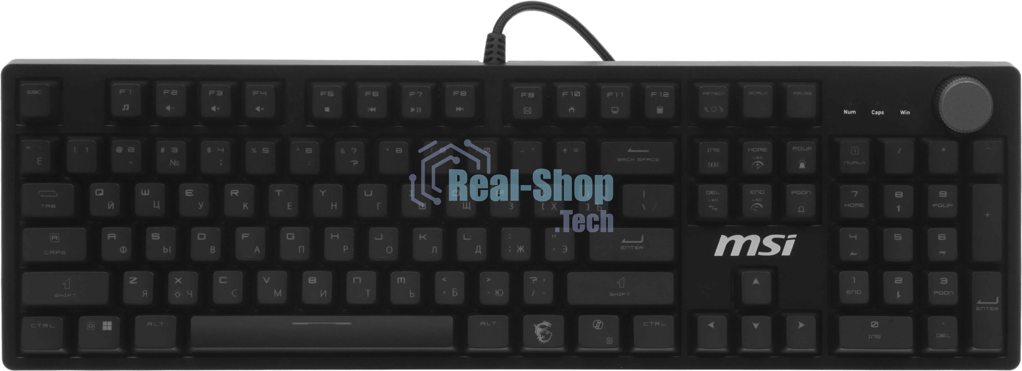 Клавиатура MSI Forge GK320 проводная, USB Type-A, чёрный