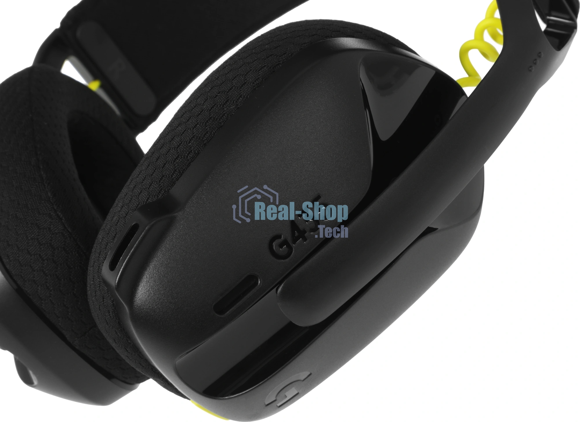 Гарнитура Logitech G435 чёрный-жёлтый, беспроводная, радиоканал, до 18 ч