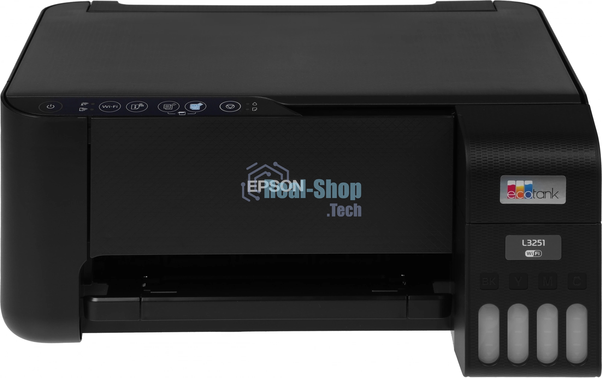 МФУ струйное Epson EcoTank L3251 (C11CJ67419/C11CJ67302/C11CJ67518), A4, цветное, печ. до 33 стр/мин. (ч/б) до 15 стр/мин. (цвет), скан. до 5 стр/мин., 5760 x 1440 dpi (печать) 1200x2400dpi (скан.), USB, Wi-Fi