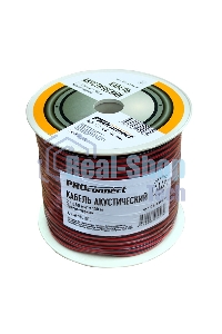 Кабель акустический PROconnect 2х0,50 мм², красно-черный, бухта 100 м