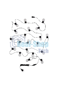 Лофт-гирлянда Neon-night светодиодная 5 м, черный ПВХ, 20 LED, теплое белое свечение