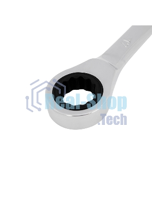 Ключ комбинированный трещоточный Rexant 17 мм, CrV, зеркальный хром