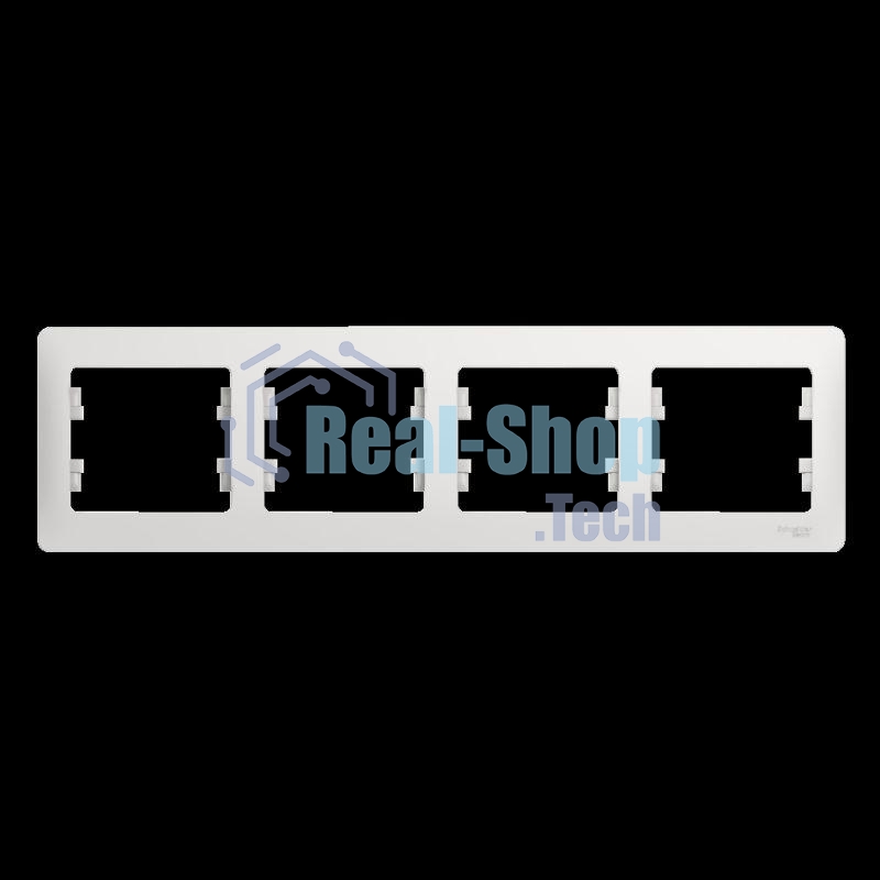 Рамка Schneider-electric GSL000104 Glossa 4-постовая, горизонтальная, белый