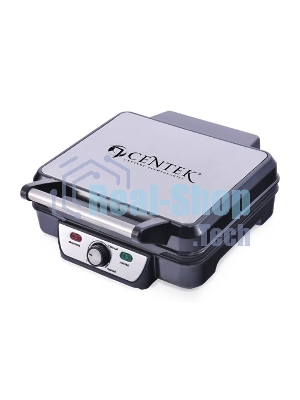 Гриль контактный электрический Centek CT-1463 1800 Вт, 2 жаровни 280х230 мм, антипригар, нагрев 240 гр, нерж отдел