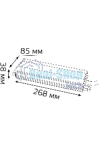 Блок питания Gauss 202022400 пониж. для лен.светод. черный