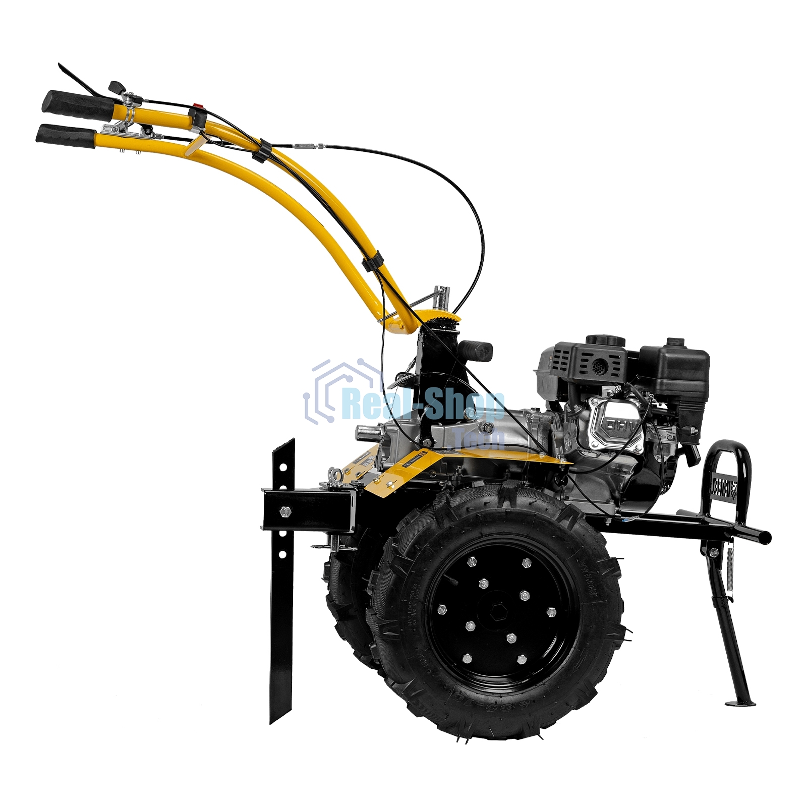 Мотоблок Denzel DPT-370X 7 л.с., диск.сцеп, шир 90 см, глуб 35 см, фрез 3х4, ВОМ, передачи 3В/1Н