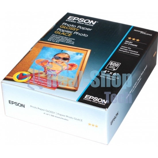 Бумага Epson Photo Paper Glossy 200г/м2 10x15 500sheets