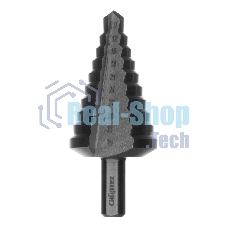 Сверло ступенчатое по металлу Сибртех 9-12-15-18-21-24-27-30-33-36 мм, 4241