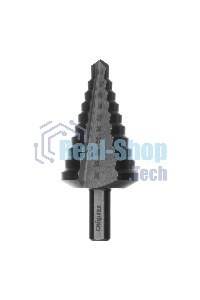 Сверло ступенчатое по металлу Сибртех 9-12-15-18-21-24-27-30-33-36 мм, 4241