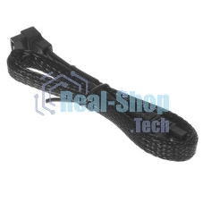 Кабель интерфейсный SATA Cablexpert CC-SATAM-DATA90-BLBR-30CM, Sata3 7pin/7pin, мет.защелка, угловой разъем, 30 см, черный, оплетка, пакет