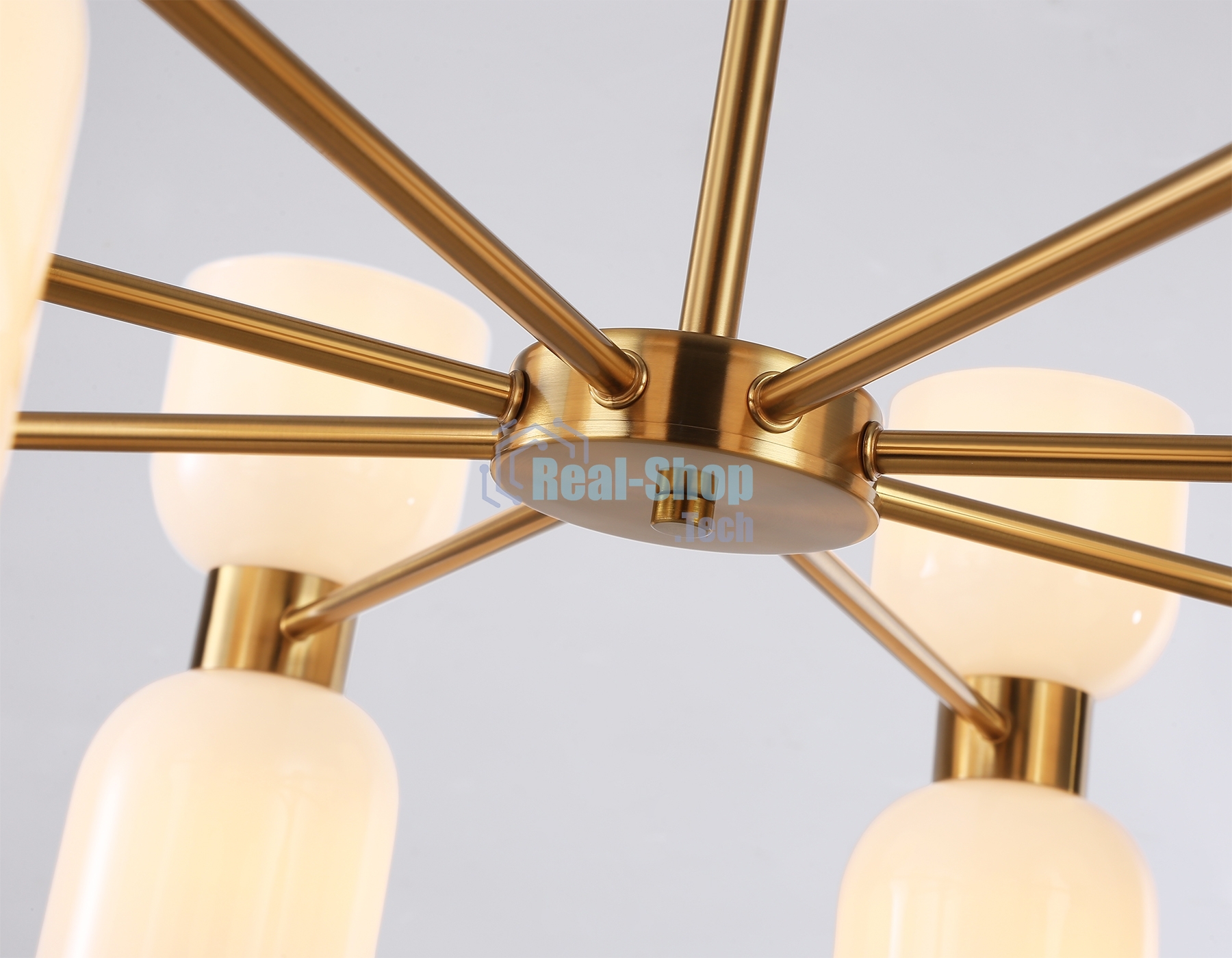 Люстра Ambrella light LH56095/16 BS/FR латунь/белый матовый E14*16 max 40W D860*510
