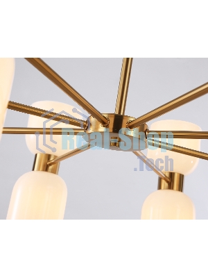 Люстра Ambrella light LH56095/16 BS/FR латунь/белый матовый E14*16 max 40W D860*510