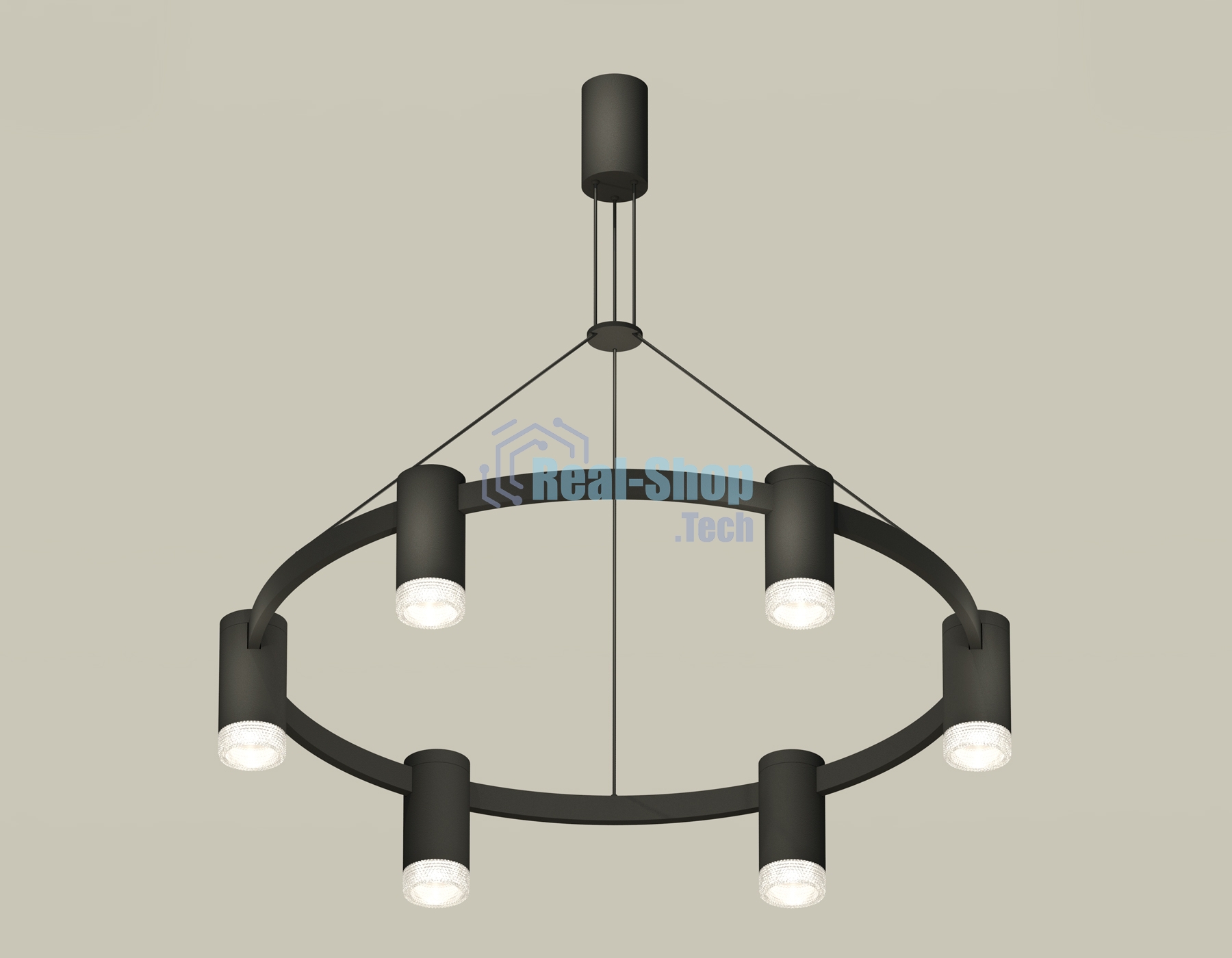 Светильник Ambrella light XB9022200/6 SBK/CL черный песок/прозрачный MR16 GU5.3 (С9022, N6150)