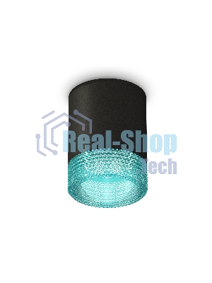 Светильник Ambrella Light XS6302043 SBK/BL черный песок/голубой MR16 GU5.3 (C6302, N6153)