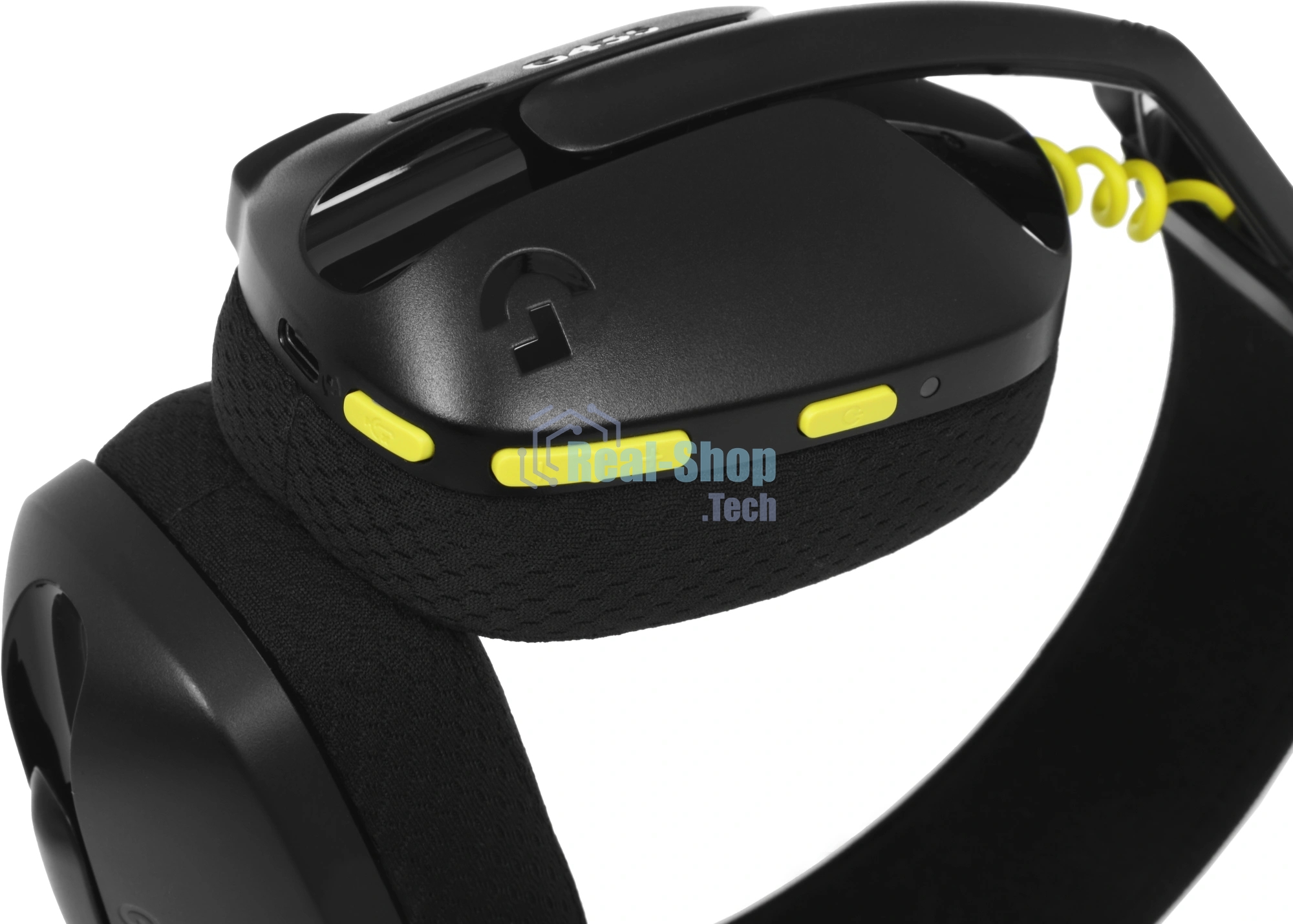 Гарнитура Logitech G435 чёрный-жёлтый, беспроводная, радиоканал, до 18 ч