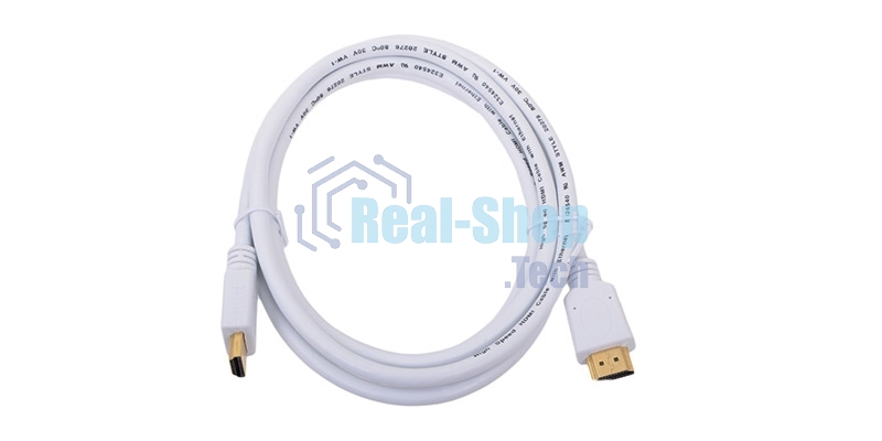Кабель Cablexpert HDMI CC-HDMI4-W-6, 19M/19M, v2.0, медь, позол.разъемы, экран, 1.8м, белый, пакет