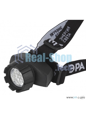 Фонарь ЭРА GB-604 налобный 18xLED 3xААА 4 реж. черный бл