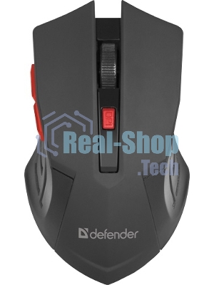 Мышь беспроводная Defender Accura MM-275 красный, 1600 dpi, радиоканал, USB, кнопки - 6