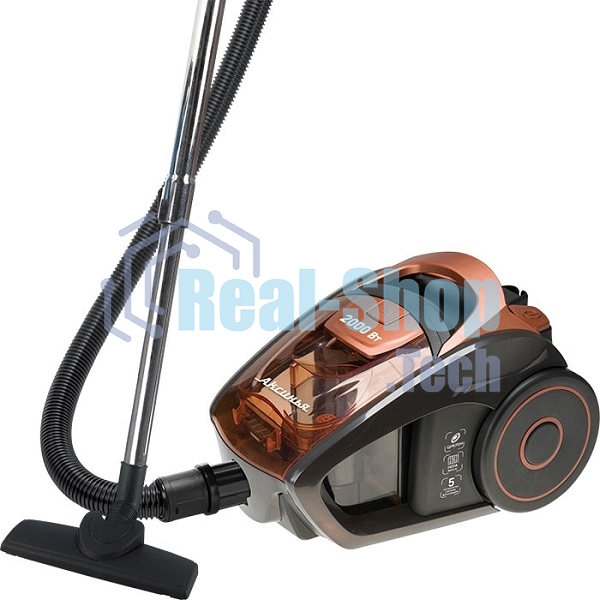 Пылесос Delta Аксинья КС-7000 оранжевый, 350/2000 Вт, уборка сухая, пылесборник контейнер, 1,5 л