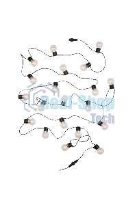 Лофт-гирлянда Neon-night светодиодная 5 м, черный ПВХ, 20 LED, теплое белое свечение