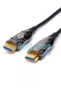 Кабель HDMI 20 м (HIGH speed, Metal gold, Optical) 8K VER 2.1 Кабель HDMI 20 м (HIGH speed, Metal gold, Optical) 8K VER 2.1