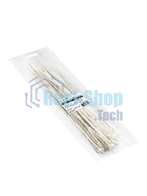 Стяжка (хомут) нейлоновая ExeGate EX293127RUS CV66-450x4.8W (нейлон 6.6, 450x4.8 мм, неоткрывающаяся, halogen free, -40°C - +85°C, белая, 100 шт)