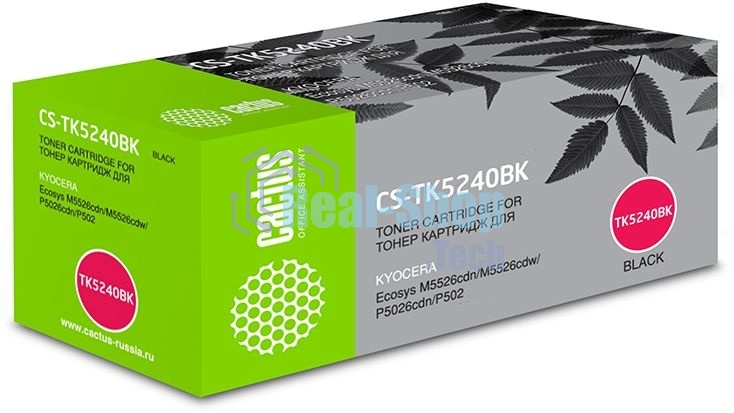 Картридж лазерный Cactus CS-TK5240BK черный (4000 стр.) для Kyocera Ecosys M5526cdn/M5526cdw/P5026cdn/P5026cdw