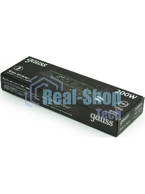 Блок питания Gauss 202022400 пониж. для лен.светод. черный