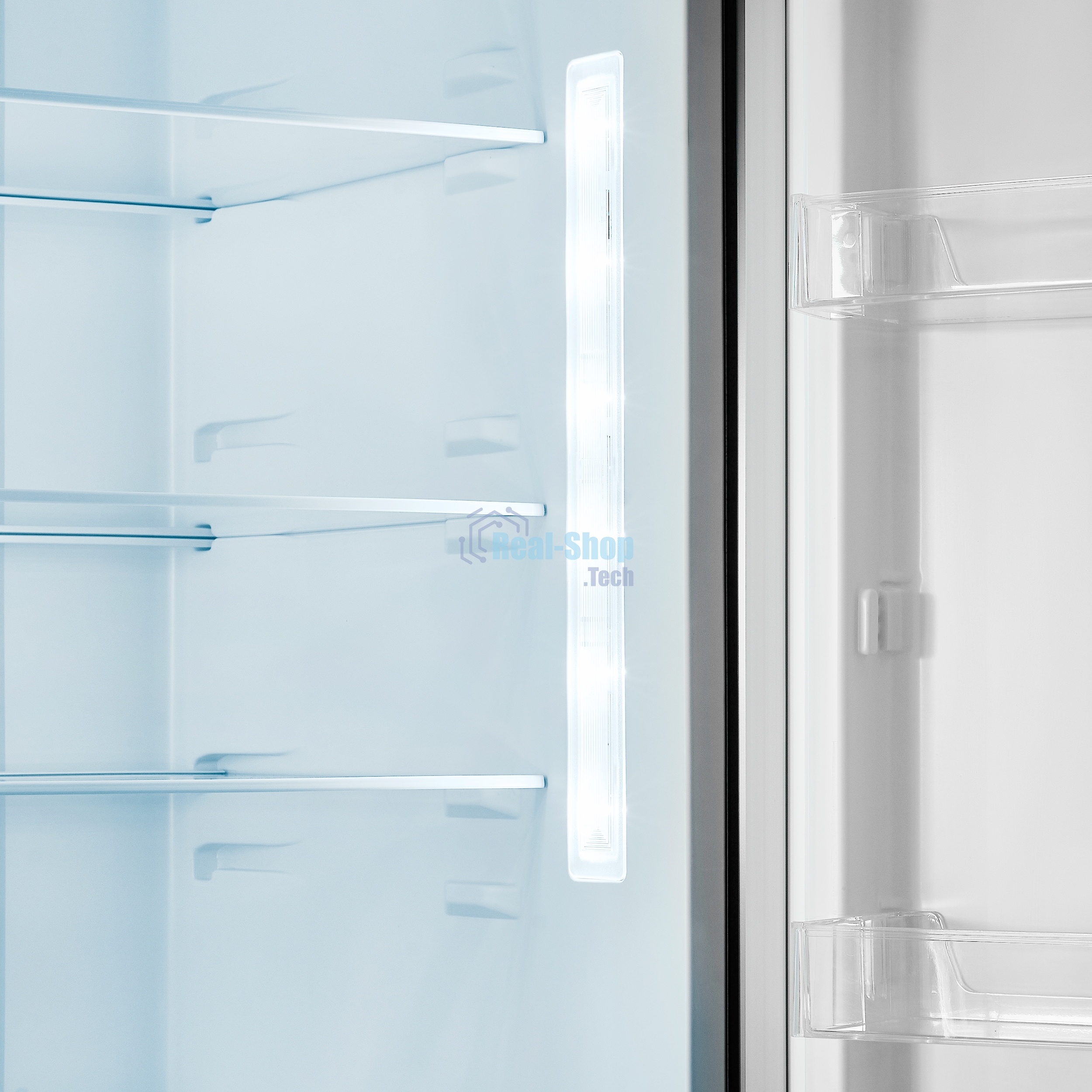 Холодильник Maunfeld MFF200NFSB10 Inverter черный двухкамерный 271/106 л морозилка снизу, NoFrost