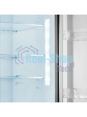 Холодильник Maunfeld MFF200NFSB10 Inverter черный двухкамерный 257/94л морозилка снизу, No Frost