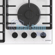 Газовая варочная панель Gorenje GT642SYW, 4 конфорки, закаленное стекло, белый