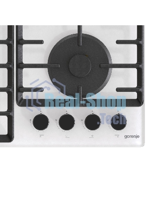Газовая варочная панель Gorenje GT642SYW, 4 конфорки, закаленное стекло, белый