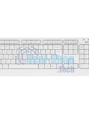 Комплект клавиатура+мышь A4Tech FStyler FG1012 беспроводной, USB, 1200 DPI, белый