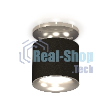Светильник Ambrella Light XS7402083 SBK/PSL черный песок/серебро полированное MR16 GU5.3 (N7927, C7402, N7012)
