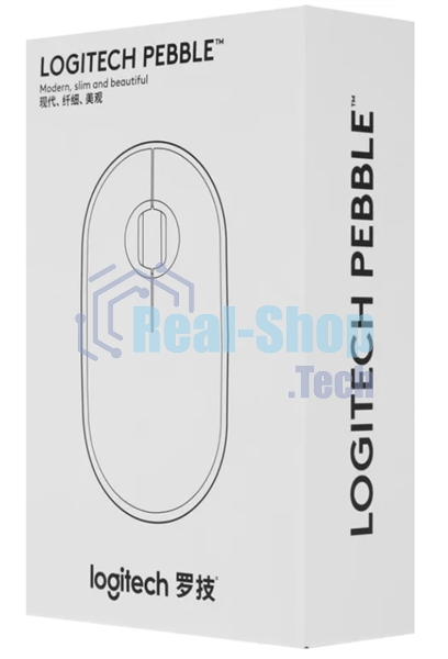 Мышь беспроводная Logitech Pebble M350 белый, 1000 dpi, радиоканал, Bluetooth, USB, кнопки - 3