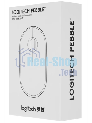 Мышь беспроводная Logitech Pebble M350 белый, 1000 dpi, радиоканал, Bluetooth, USB, кнопки - 3