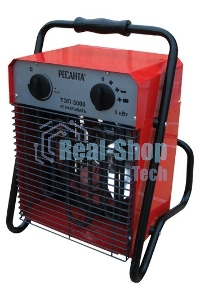 Тепловые пушки Ресанта ТЭП-3000 67/1/2 Тепловая электрическая пушкаквадратная, 220В, вентилятор/1500/3000 Вт, 6,1 кг