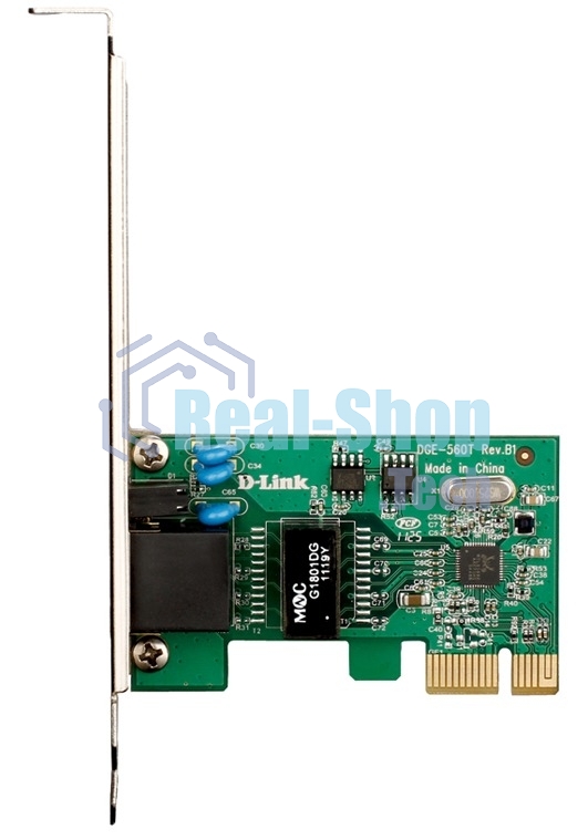 Сетевая карта D-Link DGE-560T Сетевой PCI Express адаптер с 1 портом 10/100/1000Base-T