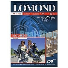 Фотобумага ПРЕМИУМ для стр.печати Lomond 250 г/м2 односторонняя Semi-Glossy Warm 10х15 см (20 л)