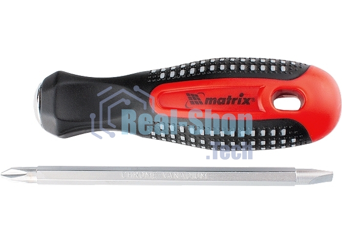 Отвертка Matrix комбинированная fusion sl6.0/ph2мм crv 3-х компонентная рукоятка anti slip