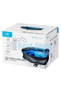 Кулер для процессора DEEPCOOL GAMMA ARCHER синий, 120 мм, алюминий, 1600 об/мин, 26.1 дБ, 3 pin, 95 Вт, 65.5 мм