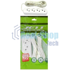 Удлинитель ДЖЕТТ РС-4 без з/м, 4рx3м (провод ПВС 2х0,75) (35шт) 155-403