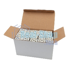 Клемма керамическая винтовая Rexant 10 мм² 2 пары контактов с крепежным отверстием (100 шт./уп.)